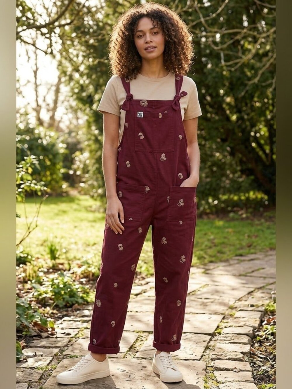 Lucy and Yak Mushroom Dungarees US14